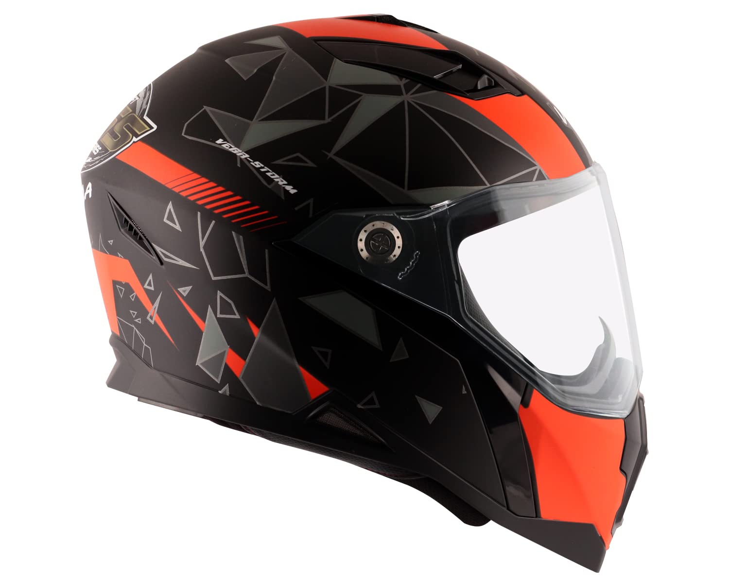 VEGA STORM DRIFT DULL BLACK ORANGE L