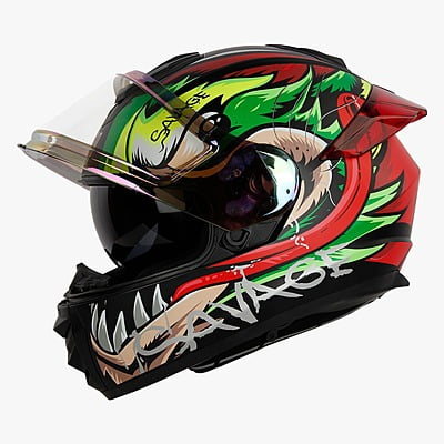 IGNYTE IGN-8 SAVAGE GLOSSY BLACK/GREEN D/V 600 MM