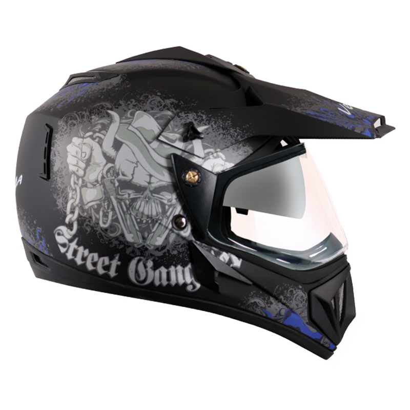 VEGA OFFROAD D/V GANGSTER DULL BLACK M.BLUE (M)