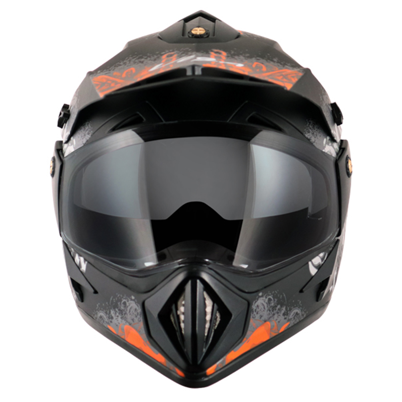VEGA OFFROAD D/V GANGSTER DULL BLACK ORANGE (M)