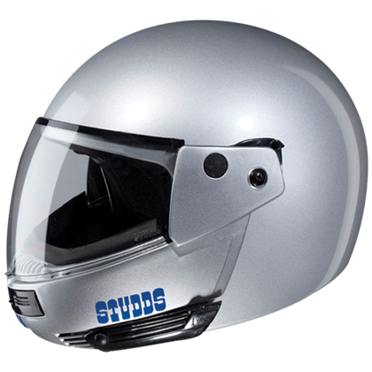 STUDDS NINJA PASTEL PLAIN SILVER GREY (XL)