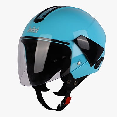STEELBIRD SBH-5 TRIPLE NINE GLOSSY JAZZ BLUE C/V 580 MM