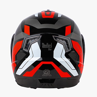 STEELBIRD SBA-7 ISS ROAD MATT BLACK/RED C/V (XL)