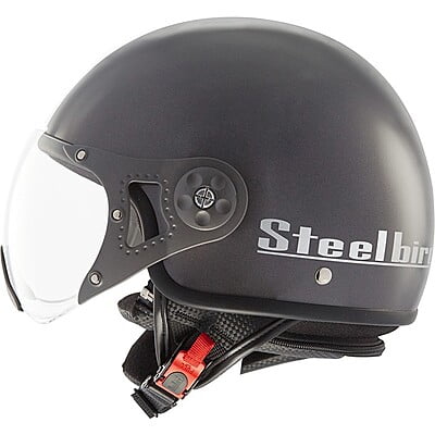 STEELBIRD SB-27 STYLE MAT BLACK C/V (L)