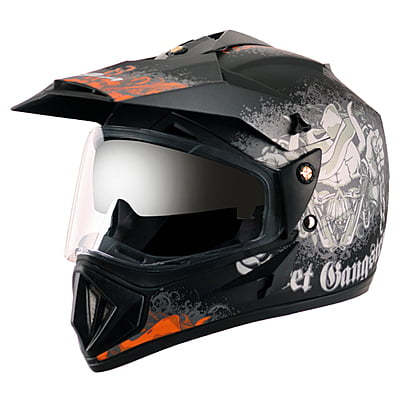 VEGA OFFROAD D/V GANGSTER DULL BLACK ORANGE (L)