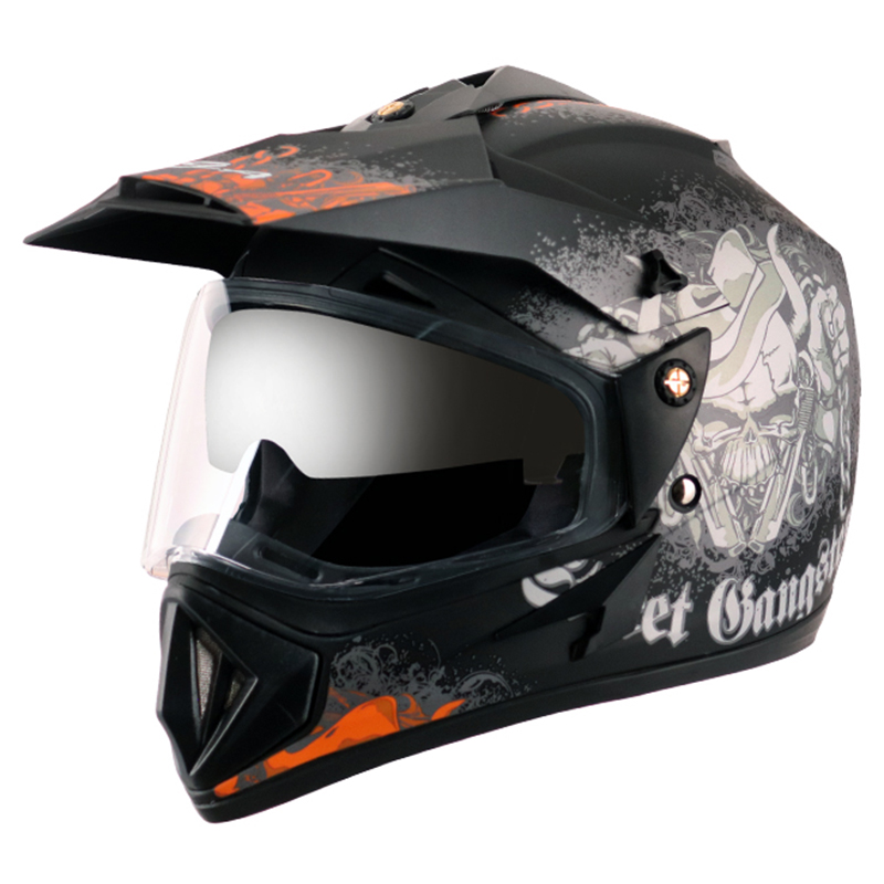 VEGA OFFROAD D/V GANGSTER DULL BLACK ORANGE (M)