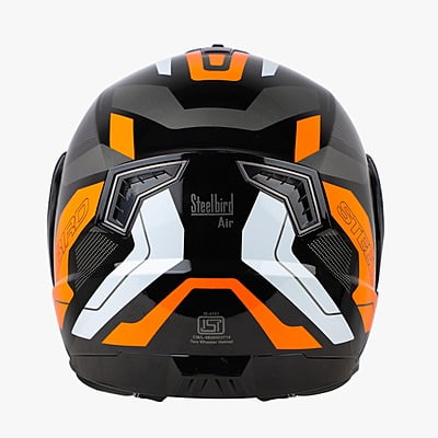 STEELBIRD SBA-7 ISS ROAD MATT BLACK/ORANGE C/V (L)
