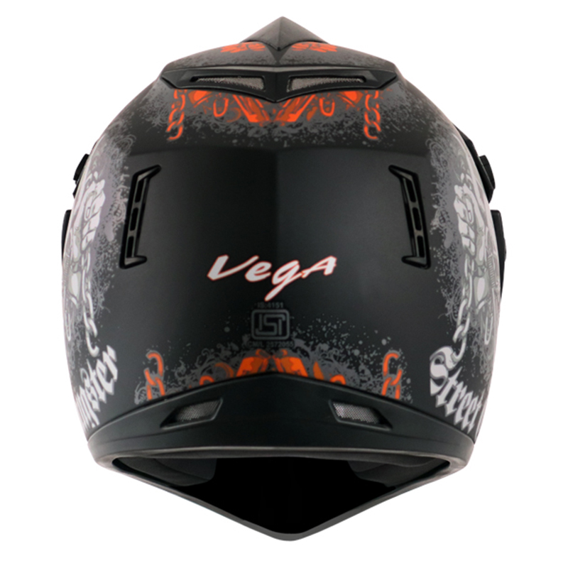VEGA OFFROAD D/V GANGSTER DULL BLACK ORANGE (M)