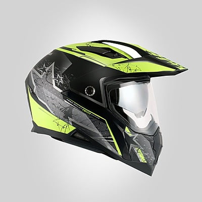 VEGA MOUNT D/V MAX DIRT DULL BLACK NEON YELLOW (L)