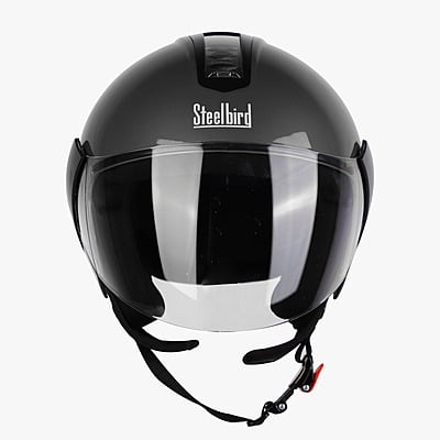 STEELBIRD SBH-5 TRIPLE NINE GLOSSY HONDA GREY C/V 600 MM