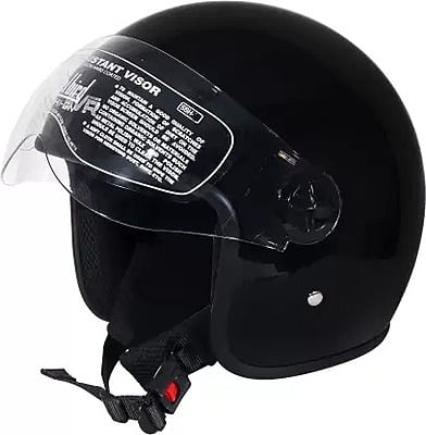 STEELBIRD SBH-09 SVR GLOSSY BLACK C/V (L)