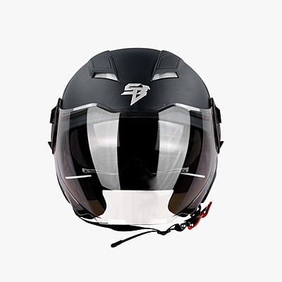 STEELBIRD SBH-31 DRX DASHING BLACK C/V (L)