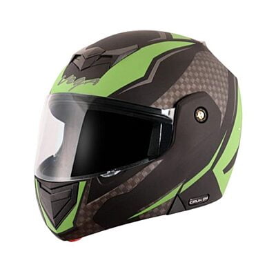 VEGA CRUX DX CHECKS DULL BLACK GREEN C/V (M)