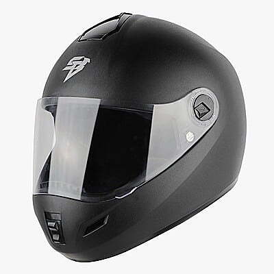 STEELBIRD SBH-2 ROX PLUS DASHING BLACK C/V (M)