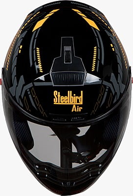 STEELBIRD SBA-1 SPEED MAT BLACK/ORANGE C/V (L)