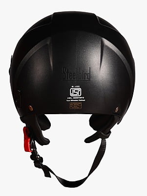 STEELBIRD SBH-20 ZIP DASHING BLACK C/V (M)