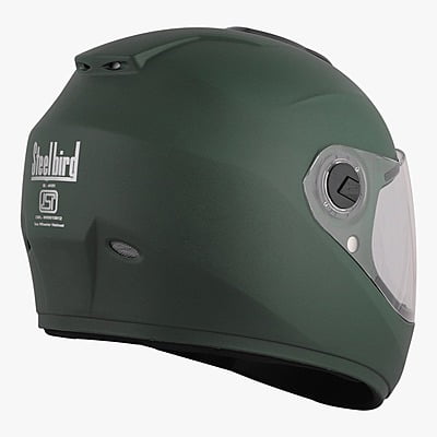 STEELBIRD SBH-11 ZOOM PLUS DASHING BATTLE GREEN C/V (L)