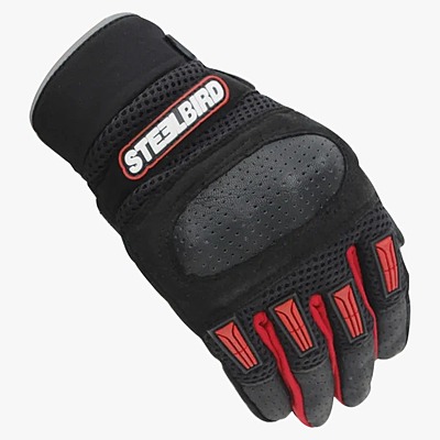 STEELBIRD GLOVES F/F ADVENTURE A-2 RED (XL)