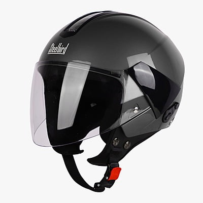 STEELBIRD SBH-5 TRIPLE NINE GLOSSY HONDA GREY C/V 600 MM