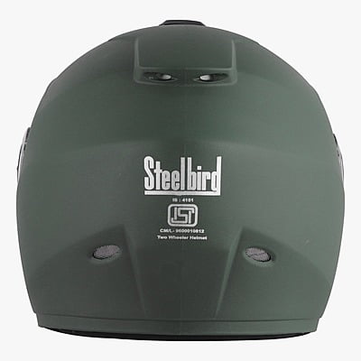 STEELBIRD SBH-11 ZOOM PLUS DASHING BATTLE GREEN C/V (L)