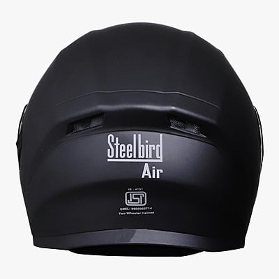 STEELBIRD SBA-21 RAPTOR BLACK C/V (L)