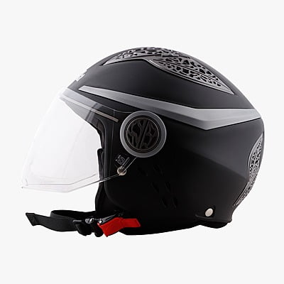 STEELBIRD SBH-26 BELLA CLASSIC BLACK C/V (L)