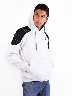 STEELBIRD BIKERS HOODIE GREY (M)
