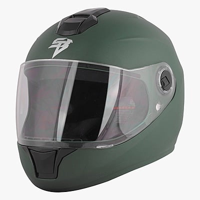 STEELBIRD SBH-11 ZOOM PLUS DASHING BATTLE GREEN C/V (L)