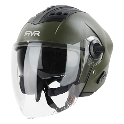 STEELBIRD SBA-3 ISS RVR DASHING BATTLE GREEN C/V 580MM (M)