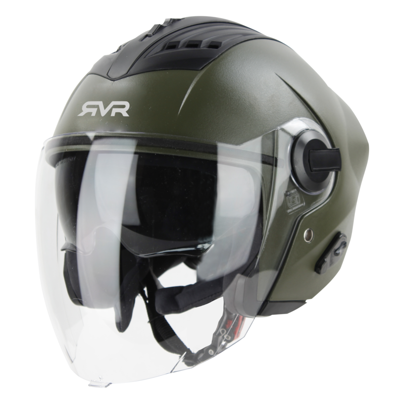 STEELBIRD SBA-3 ISS RVR DASHING BATTLE GREEN C/V 580MM (M)
