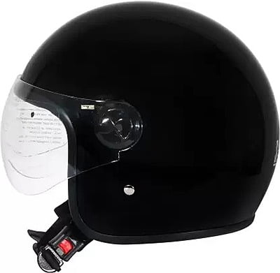 STEELBIRD SBH-09 SVR GLOSSY BLACK C/V (L)