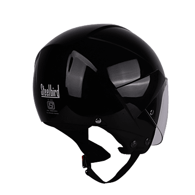 STEELBIRD SBH-5 TRIPLE NINE GLOSSY BLACK C/V 580 MM
