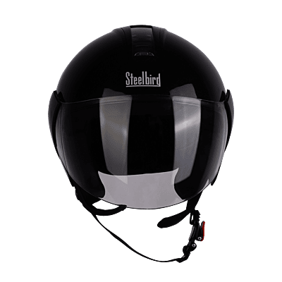 STEELBIRD SBH-5 TRIPLE NINE GLOSSY BLACK C/V 580 MM