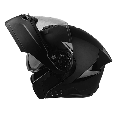 STEELBIRD SBA-8 ISS BT GLOSSY BLACK C/V 580 MM BLACK SPOILER