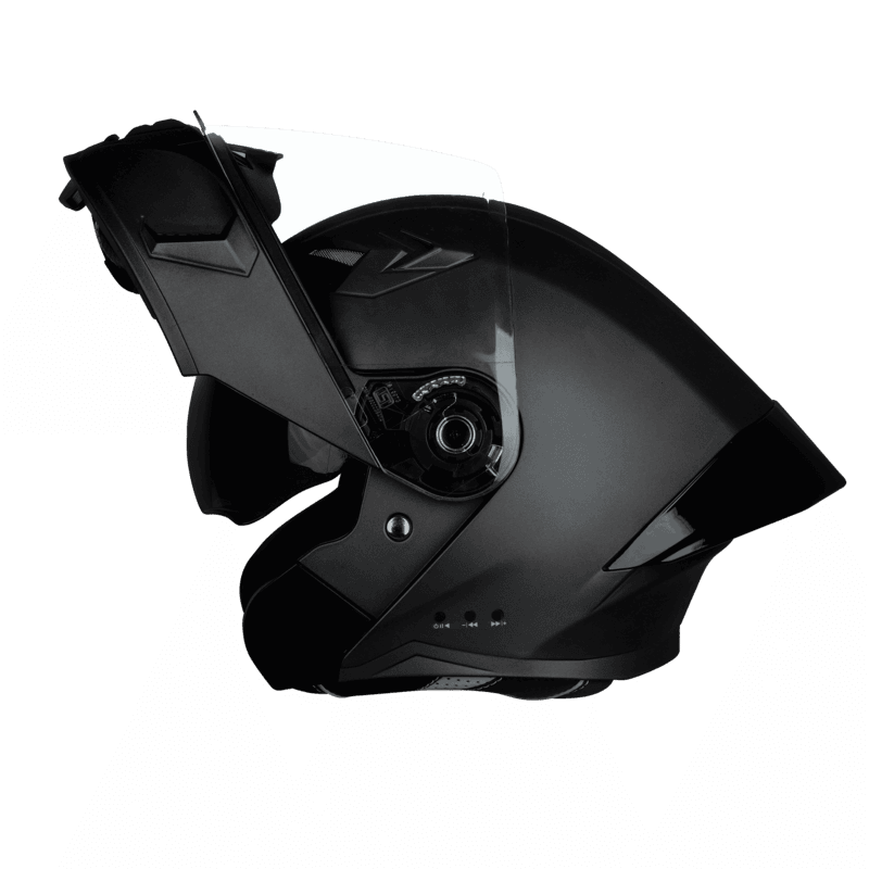 STEELBIRD SBA-20 ISS BT GLOSSY BLACK C/V 580 MM BLACK SPOILER