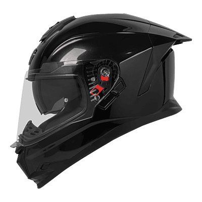 F/F HELMET STEELBIRD SBH-57 ISS FIGHTER STEELBIRD GLOSSY BLACK C/V 580 MM