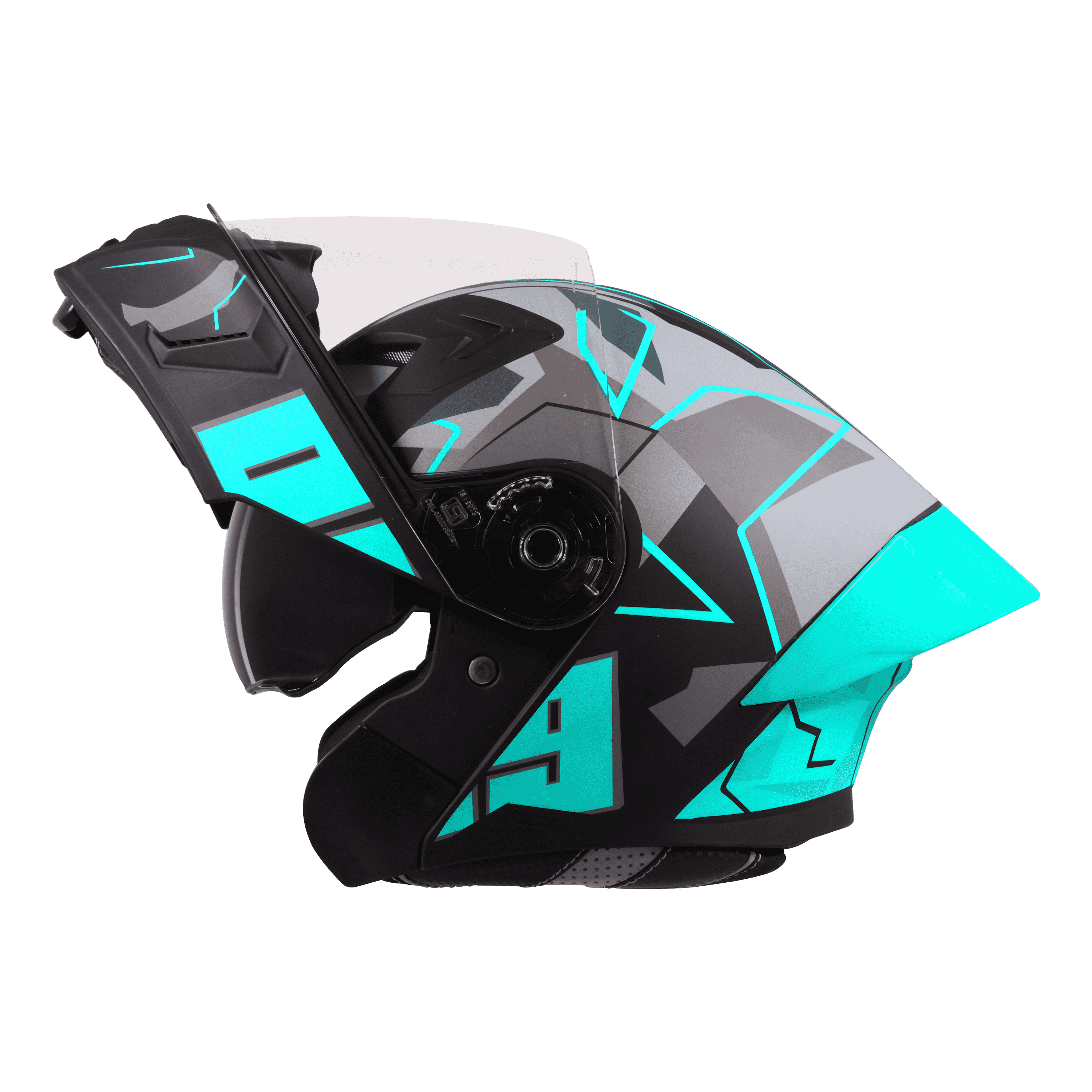 STEELBIRD SBA-20 ISS 09 MATT BLACK/JAZZ BLUE C/V 600 MM WITH EXTRA SMOKE VISOR