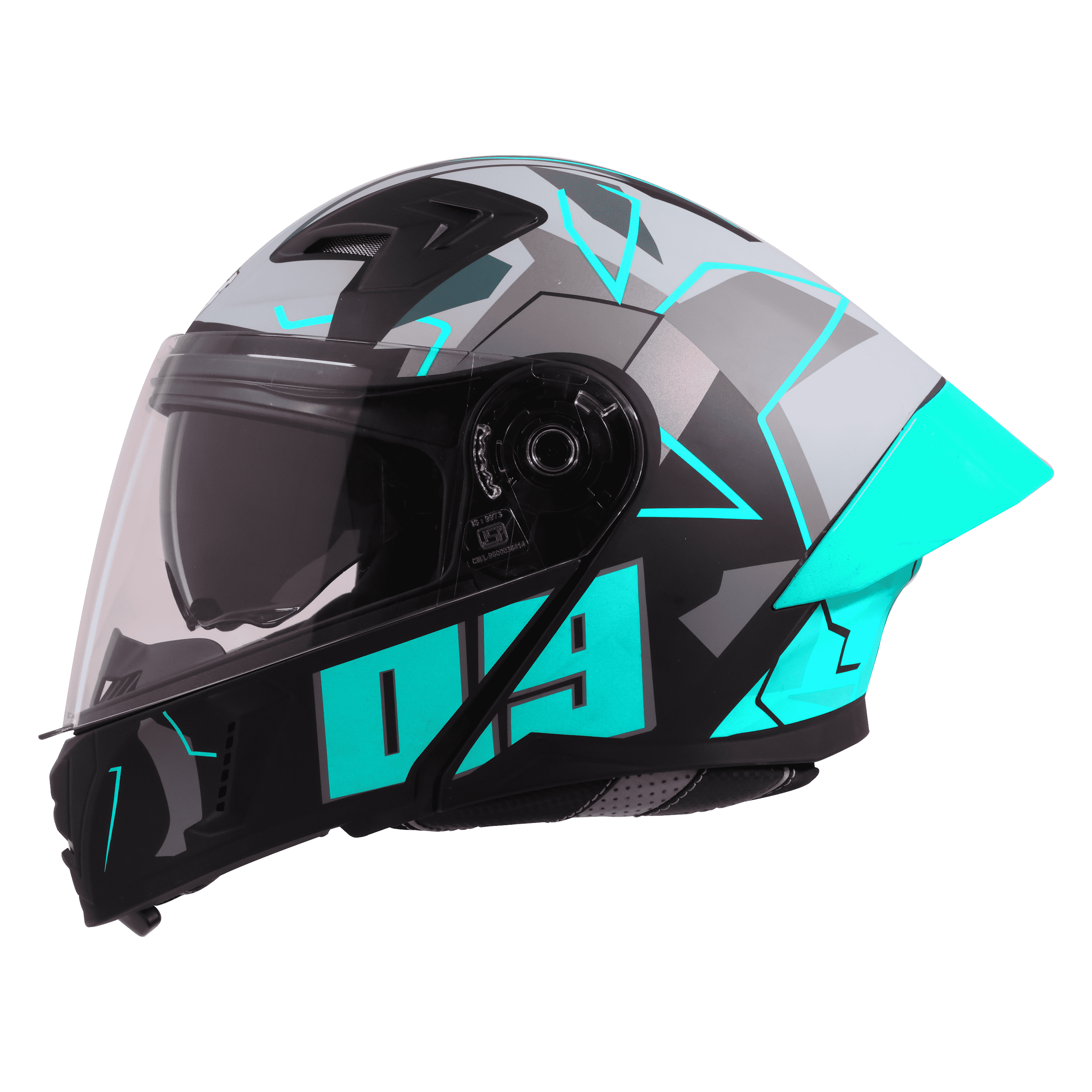 STEELBIRD SBA-20 ISS 09 MATT BLACK/JAZZ BLUE C/V 600 MM WITH EXTRA SMOKE VISOR