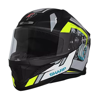 STEELBIRD SBH-25 SHARP SPIKY MATT BLACK/GREY C/V 600 MM