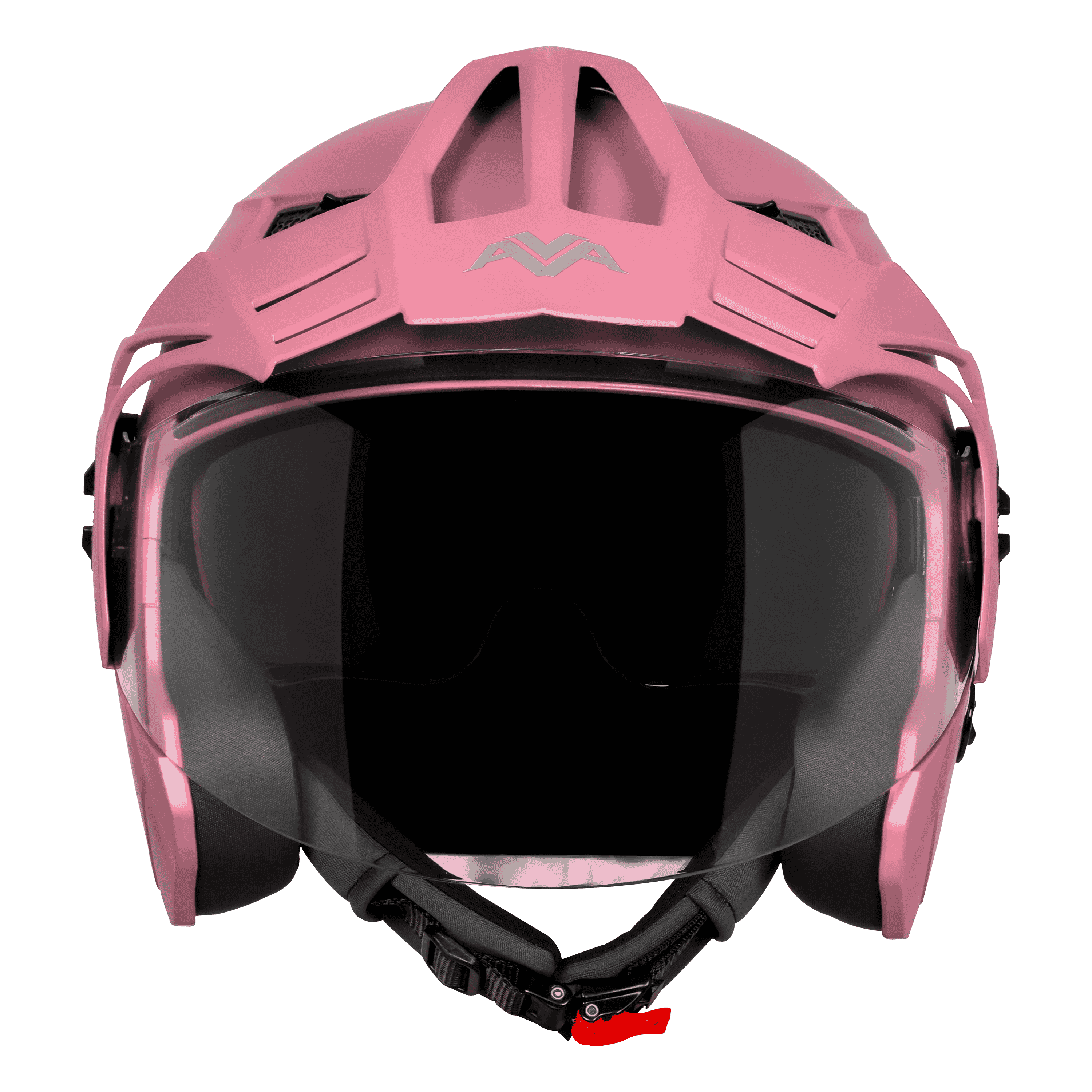 STEELBIRD SBH-23 ISS AVA GLOSSY BABY PINK WITH PEAK C/V (L)