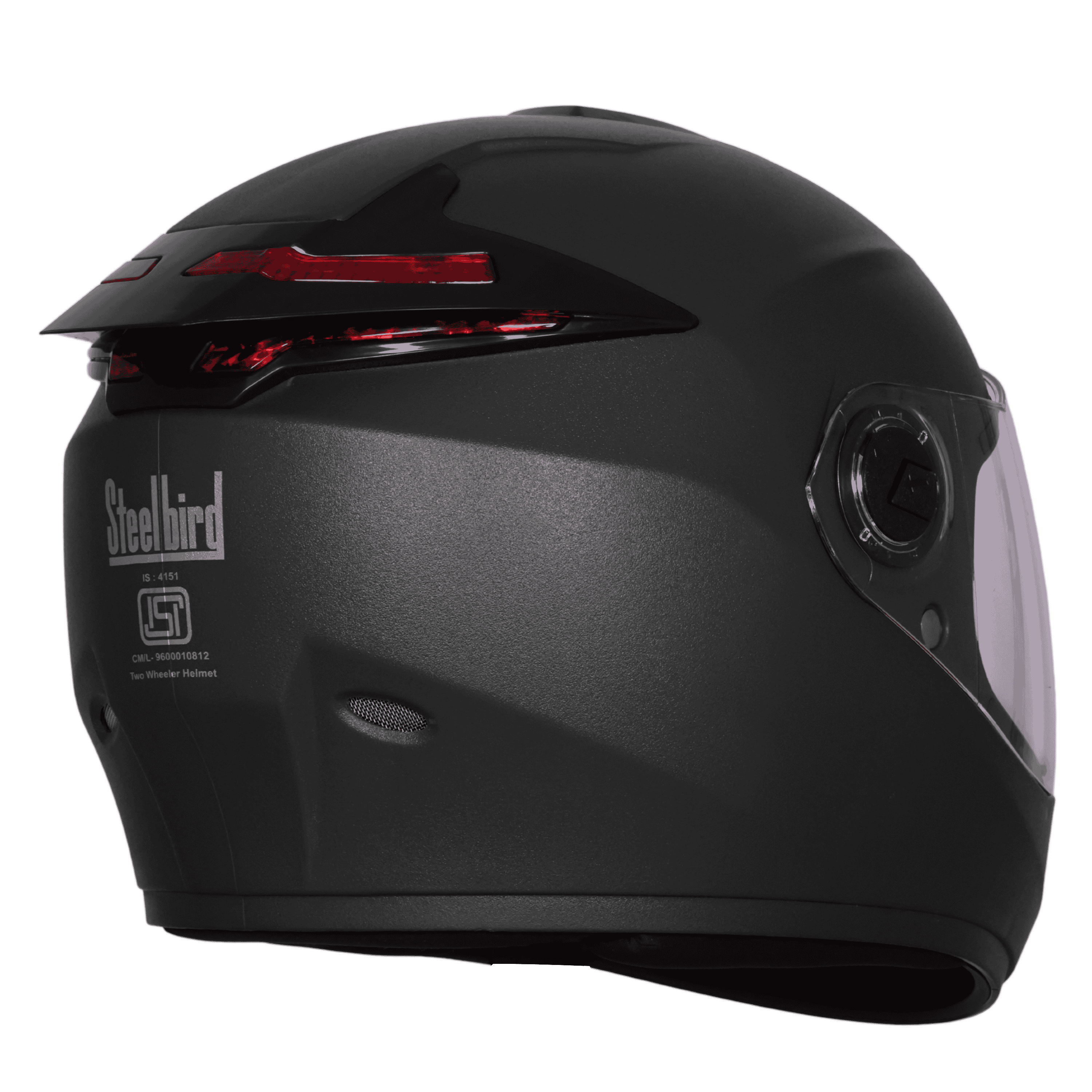 STEELBRID SBH-62 ZOOM RF DASHING BLACK C/V 600 MM (EXTRA FREE SMOKE VISOR)