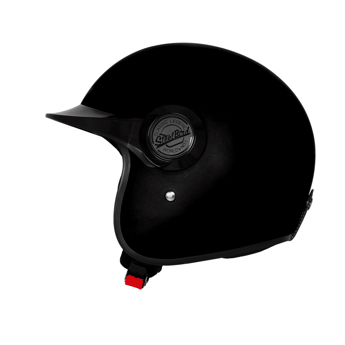 STEELBIRD SBH-65 VINTAGE DOT 3.0 MATT BLACK C/V 600 MM WITH EXTRA PEAK