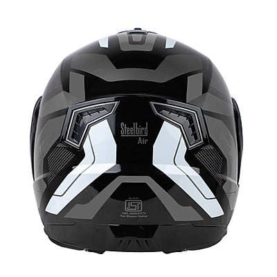STEELBIRD SBA-7 ISS ROAD MATT BLACK/GREY C/V (M)