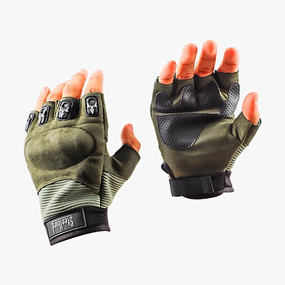 STEELBIRD GLOVES H/F GREEN (XL)