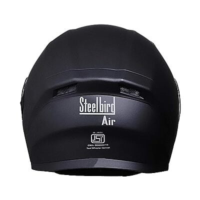 STEELBIRD SBA-21 ISS RAPTOR DASHING BLACK C/V (L)