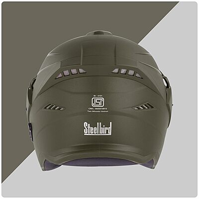 STEELBIRD SBH-23 AVA DASHING WITH PEAK BATTLE GREEN C/V (L)