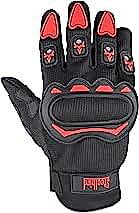 STEELBIRD GLOVES F/F BLACK/RED (M)