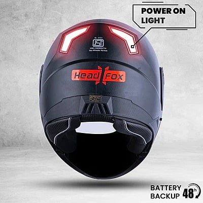 HEADFOX SBA-7 ISS DASHING BLACK C/V WITH INNER SMOKE SUNSHIELD (M)
