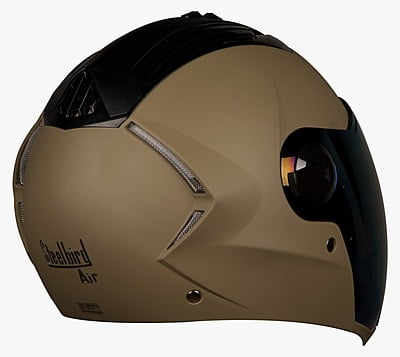 STEELBIRD SBA-2 MAT DESERT STORM C/V (L) + EXTRA GOLD VISOR