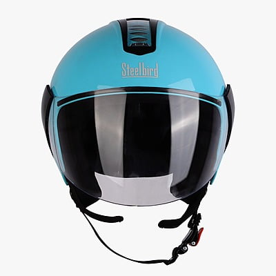 STEELBIRD SBH-5 TRIPLE NINE GLOSSY JAZZ BLUE C/V 600 MM
